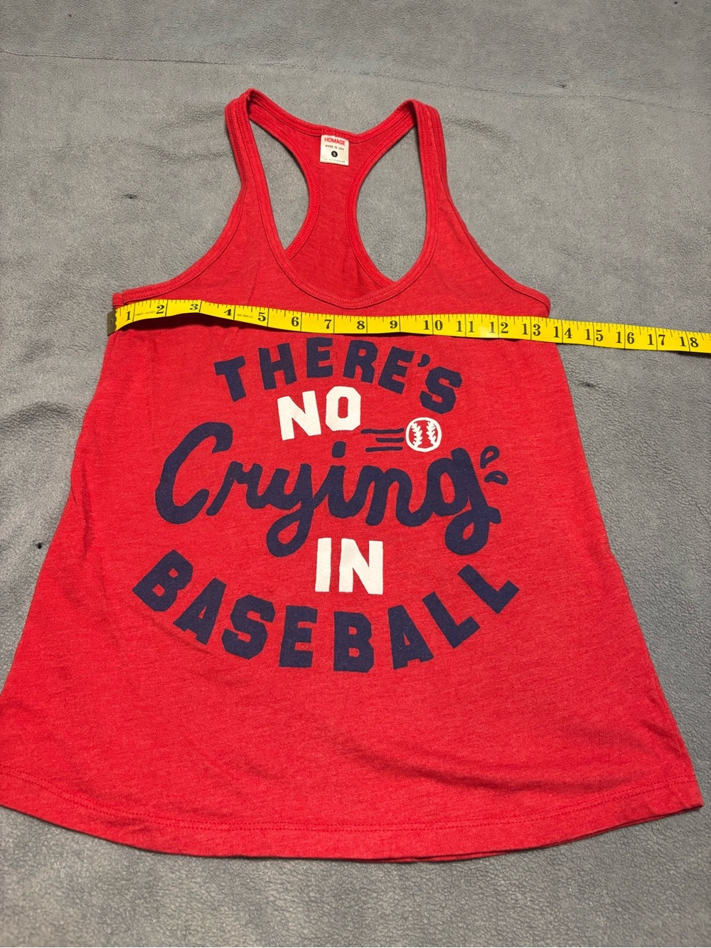 HOMAGE Red Racerback Tank Top